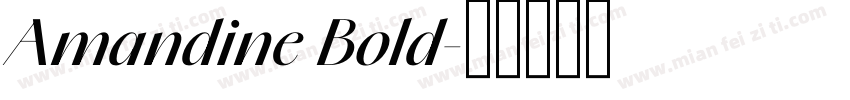 Amandine Bold字体转换
